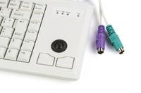 g84-4400lpbfr-0 Cherry Wired PS/2 Compact Trackball Keyboard, AZERTY