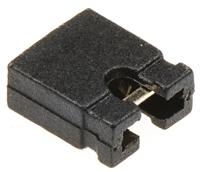 aksptg-black ASSMANN WSW Jumper Female Straight Black Open Top 2 Way 1 Row 2.54mm Pitch