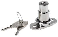 5663502 Euro-Locks a Lowe & Fletcher group Company Sliding Door Lock, 24mm Panel-to-Tongue, 19mm Cutout, Key Unlock