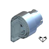 238-3917 RS PRO 3 Position Selector Switch Head, 22.5mm Cutout, Transparent Handle