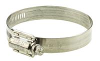 htm80p HI-TORQUE Stainless Steel Slotted Hex Worm Drive, 16mm Band Width, 60 → 80mm ID