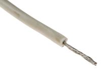 392045-wh005 Alpha Wire Hook-up Wire Silicone Series White 0.52 mm² Hook Up Wire, 20 AWG, 10/0.25 mm, 30m, Silicone Rubber