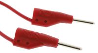 973594101 Hirschmann 2 mm Test lead, 6A, 60V dc, Red, 25cm Lead Length