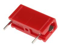 973582101 Hirschmann Test & Measurement Red Female Test Socket, 4 mm Connector, Solder Termination, 16A, 60V dc, Tin Plating
