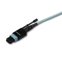 mpo8lcpl5m StarTech.com MPO to LC Multi Mode OM3 Fibre Optic Cable, 50/125μm, Aqua, 5m