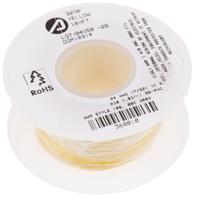 3250-yl005 Alpha Wire Hook-up Wire PVC Series Yellow 0.2 mm² Hook Up Wire, 24 AWG, 7/0.20 mm, 30m, SR-PVC Insulation, 3250 YL005