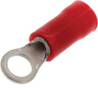 342104-1 TE Connectivity, PLASTI-GRIP Insulated Ring Terminal, M5 Stud Size, 0.3mm² to 1.3mm² Wire Size, Red