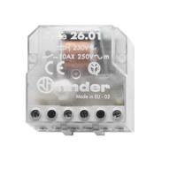 260180120000 Finder Panel Mount Latching Power Relay, 12V ac Coil, 10A Switching Current, SPST-NO