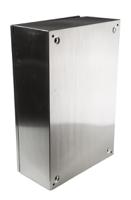 842-8403 RS PRO 304 Stainless Steel Wall Box, IP66, 500 mm x 400 mm x 250mm