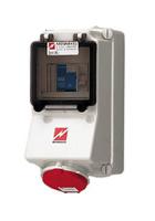 7312rs MENNEKES IP44 Industrial Interlock Socket 3P+N+E, 16A, 415 V