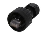 1300575001 Brad from Molex 13005 Series Male RJ45 Connector, Cable Mount, Cat5e Straight 1 Port 8 -Way