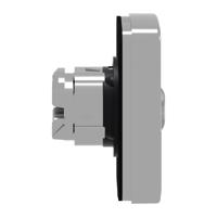 zb4bw7a1724 Schneider Electric ZB4 Series Black/White Illuminated Spring Return Push Button Head, 22mm Cutout, IP66, IP67, IP69K