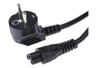 284-8178 RS PRO Right Angle CEE 7/7 Plug to Straight IEC C5 Plug Power Cable Assembly, 2m