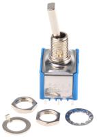 5656a9 APEM Toggle Switch, Panel Mount, On-On, 3PDT, Solder Terminal