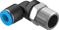 qsl-38-8-50 Festo Elbow Threaded Adaptor, R 3/8 Male to Push In 8 mm, Threaded-to-Tube Connection Style, 130735