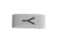 531-07885-hobs85-pvc-wh HellermannTyton HODS85 Slide On Cable Markers, Black on White, Pre-printed "Y", 1.8 → 6.3mm Cable, 531-07885