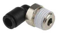 3109-06-13 Legris LF3000 Series Elbow Threaded Adaptor, R 1/4 Male to Push In 6 mm, Threaded-to-Tube Connection Style