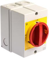 kg20t204gba301ks1v Kraus & Naimer 4P Pole Isolator Switch - 25A Maximum Current, 7.5kW Power Rating, IP66, IP67