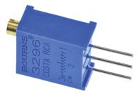 3296w-1-102lf 1kΩ, Through Hole Trimmer Potentiometer 0.5W Top Adjust Bourns, 3296