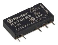 345170245010 Finder 34 Series Industrial Relay, DIN Rail Mount