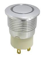 175-9544 RS PRO Illuminated Push Button Switch, Latching, Panel Mount, 16mm Cutout, SPST, White LED, 36V dc, IP67