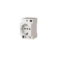 266876-z-sd230-bs Eaton White 1 Gang Plug Socket, 16A, Type E - French, Indoor Use