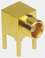 mcx6252b1-3gt30g-50 Amphenol RF, Jack Through Hole MCX Connector, 50Ω, Solder Termination, Right Angle Body