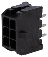 43045-0625 Molex Micro-Fit 3.0 Series Straight Through Hole PCB Header, 6 Contact(s), 3 mm Pitch, 2 Row, Shrouded