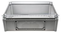 ekpe-130-t-ekpvt Fibox EK Series Grey Polycarbonate Enclosure, IP66, IP67, Flanged, Transparent Lid, 380 x 280 x 130mm