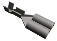 160860-2 TE Connectivity FASTIN-FASTON .250 Uninsulated Female Spade Connector, Receptacle, 6.35 x 0.81mm Tab Size, 0.5mm² to