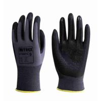 270nfg-10 Unigloves 270NFG Black, Grey Nylon Work Gloves, Size 10, Nitrile Foam Coating