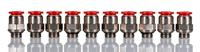 c02251028 Norgren Pneufit C Series Push-in Fitting, G 1/4 Male to Push In 10 mm, Threaded-to-Tube Connection Style