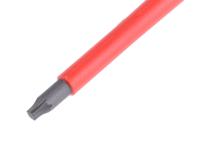 05006176001 Wera Torx Insulated Screwdriver, T25 Tip, 100 mm Blade, VDE/1000V, 205 mm Overall