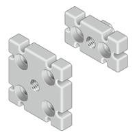 3842511352 Bosch Rexroth M16 Mounting Plate, Connecting Component, Strut Profile 90 x 90 mm, Groove Size 10mm