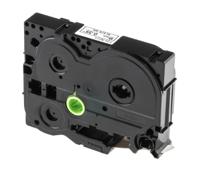 tzen221 Brother Black on White Label Printer Tape, 8 m Length, 9 mm Width