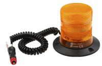 907-5993 RS PRO Amber Flashing Beacon, 10 → 100 V dc, Magnetic Mount, LED Bulb, IP56