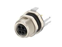 t4040110044-000 TE Connectivity Circular Connector, 4 Contacts, Rear, M8 Connector, Socket, Female, IP67, T4040110044 Series