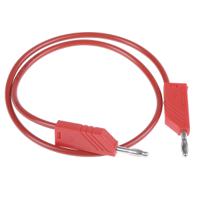 934060101 Hirschmann Test & Measurement Test lead, 16A, 60V dc, Red, 50cm Lead Length