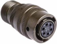 pt06a-10-6s Amphenol Industrial, PT, Copper Alloy 6 Way Cable Mount MIL Spec Circular Connector PlugGreen, Socket Contacts,Shell