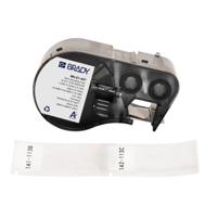 m4-51-427 Brady B-427 on Black on White, Transparent Label, 25.40 mm Width, 25.40mm Label Width