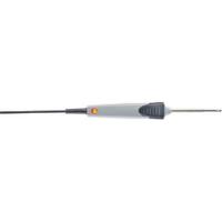 0613-1712 Testo NTC Air Temperature Probe, 50 mm, 115 mm Length, 4 mm, 5 mm Diameter, +125 °C Max, With SYS Calibration
