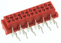 8-215460-2 TE Connectivity Micro-MaTch Series Right Angle Through Hole Mount PCB Socket, 12-Contact, 2-Row, 2.54mm Pitch, Solder