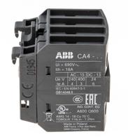 1sbn010140r1022-ca4-22e ABB Auxiliary Contact, 4 Contact, 2NC + 2NO, Front Mount CA4