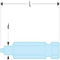 ecar602 Facom Square Screwdriver Bit, 50.8 mm Tip