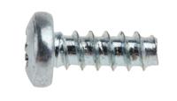 482-8076 RS PRO Bright Zinc Plated Steel Pan Head Thread Forming Screw, N°6 x 3/8in Long 9mm Long