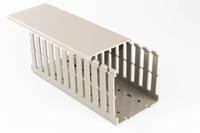 10450075y Betaduct 1045 Grey Slotted Panel Trunking - Open Slot, W75 mm x D100mm, L2m, PVC