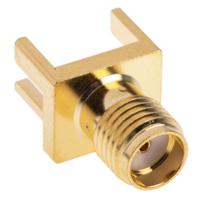 526-5757 RS PRO, Jack Edge Mount SMA Connector, 50Ω, Solder Termination, Straight Body
