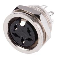 490-854 RS PRO 5 Pole Din Socket, 4A, 100 V ac, Female, Panel Mount