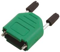 mhdppk15-g-k MH Connectors MHDPPK-SLIM Series Polyamide D Sub Backshell, 15 Way, Strain Relief