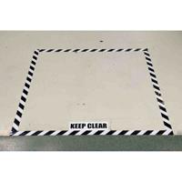 104349 Brady Black, White Rubber 30.48m Floor Tape, 0.2mm Thickness